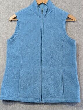 L.L. Bean Polartec Fleece Vest Women's Small Blue Full Zip